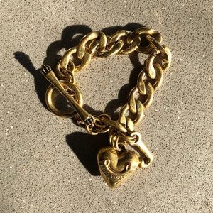 Gold Juicy Couture chain bracelet